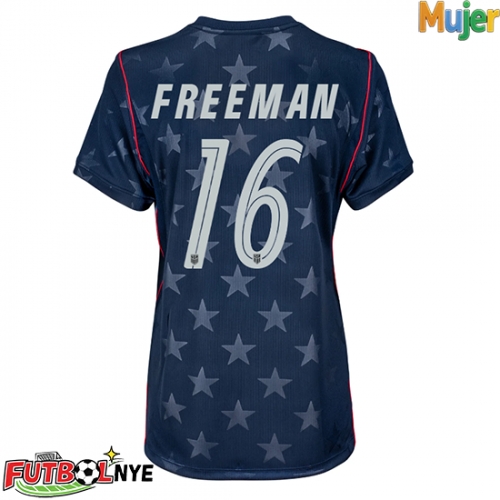 Camiseta Estados Unidos Alex Freeman #16 Visitante Equipación para mujer Mundial 2026 manga corta